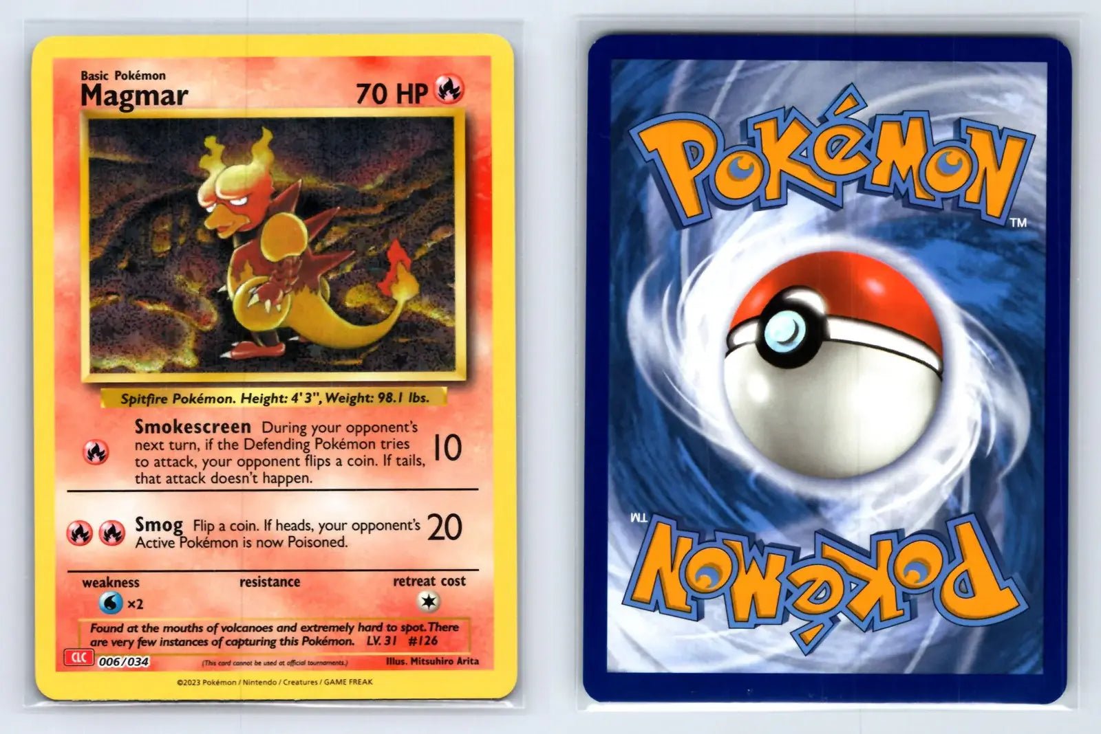 Magmar 006/034 Classic Collection CLC Pokemon Near Mint - Mastercoins
