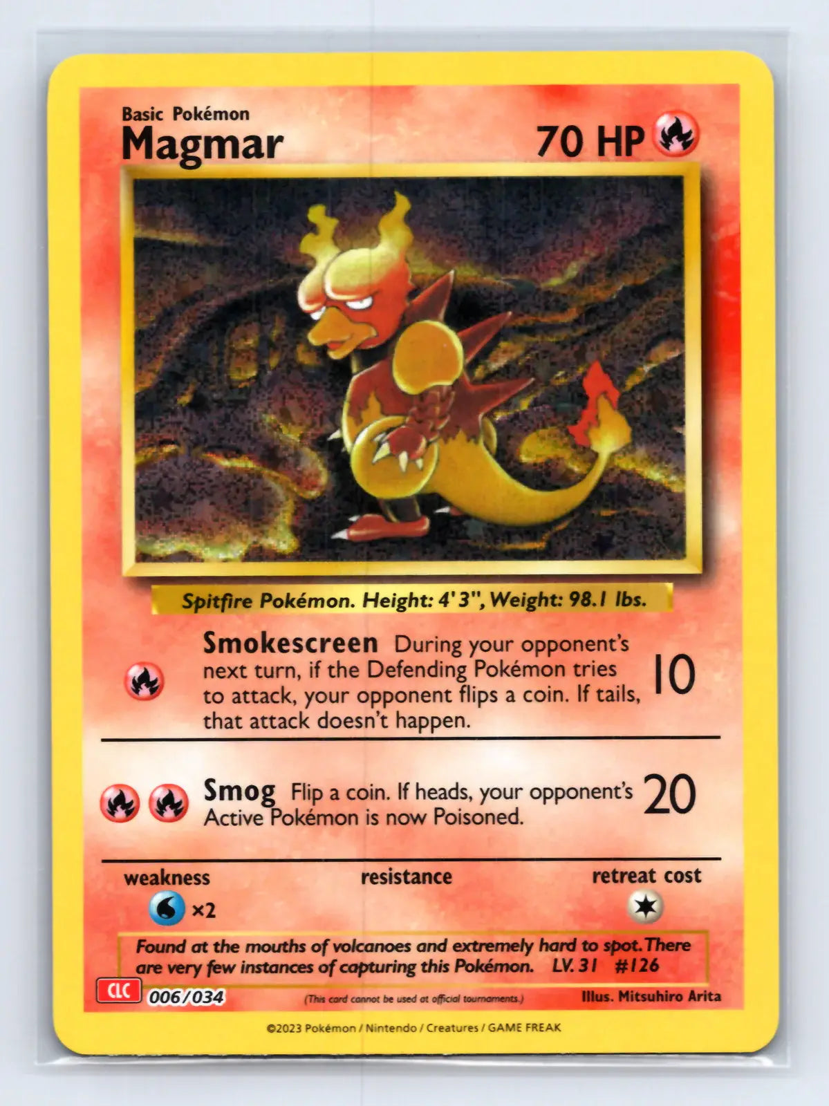 Magmar 006/034 Classic Collection CLC Pokemon Near Mint - Mastercoins