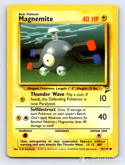Magnemite 79/130 Base Set 2 Pokemon MP - Mastercoins