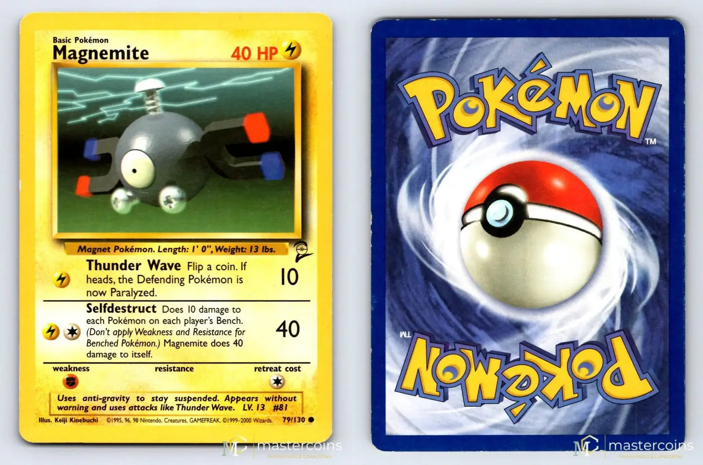 Magnemite 79/130 Base Set 2 Pokemon MP - Mastercoins