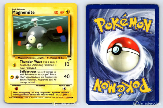 Magnemite 79/130 Base Set 2 Pokemon MP - Mastercoins