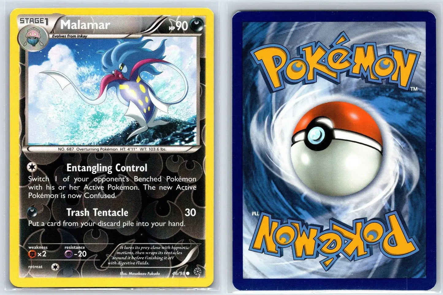 Malamar 46/98 Reverse Holo Ancient Origins Pokemon NM - Mastercoins