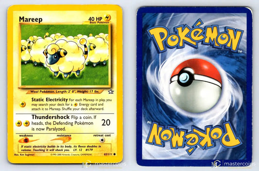 Mareep 65/111 Neo Genesis Pokemon MP - Mastercoins