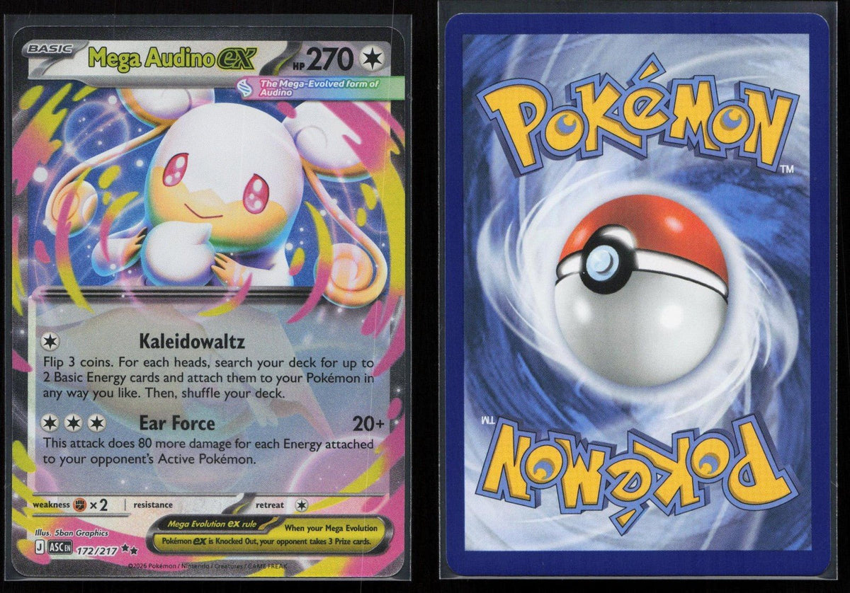 Mega Audino ex 172/217 Ascended Heroes Double Rare NM - Mastercoins