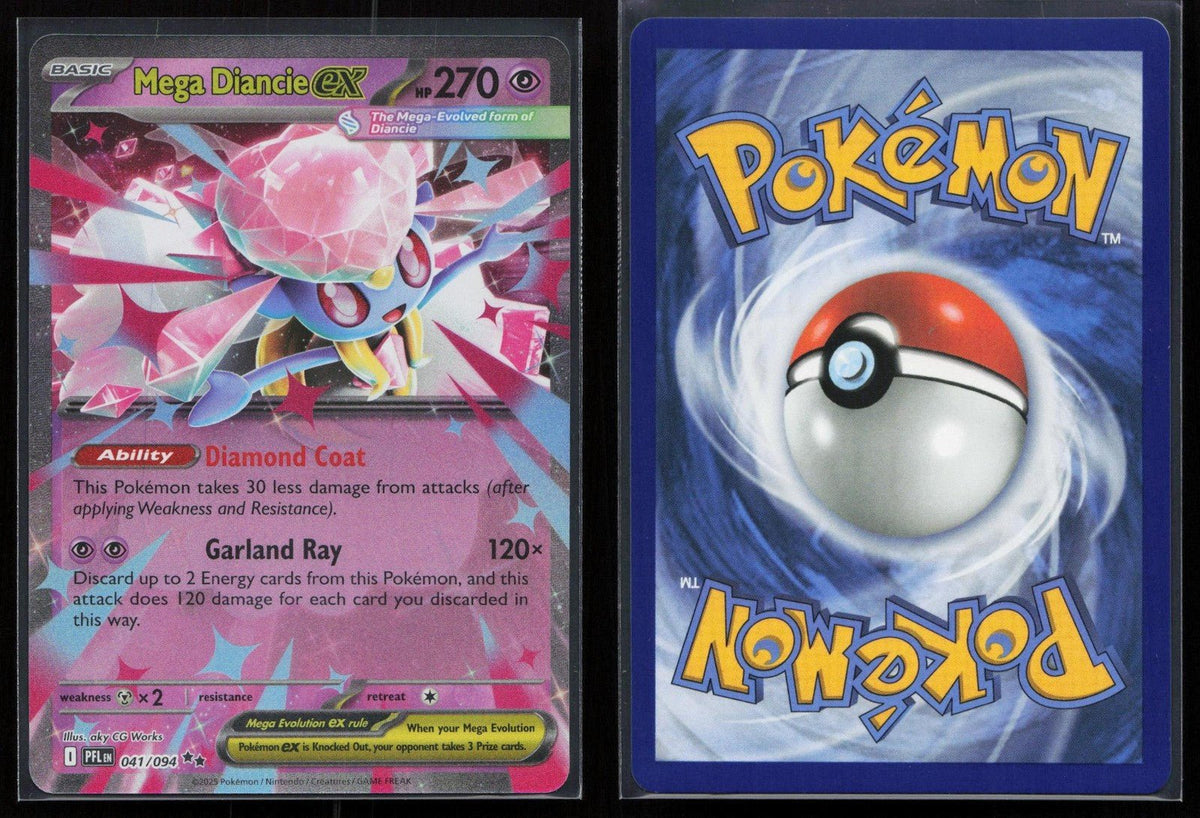 Mega Diancie ex 041/094 Phantasmal Flames Double Rare NM - Mastercoins