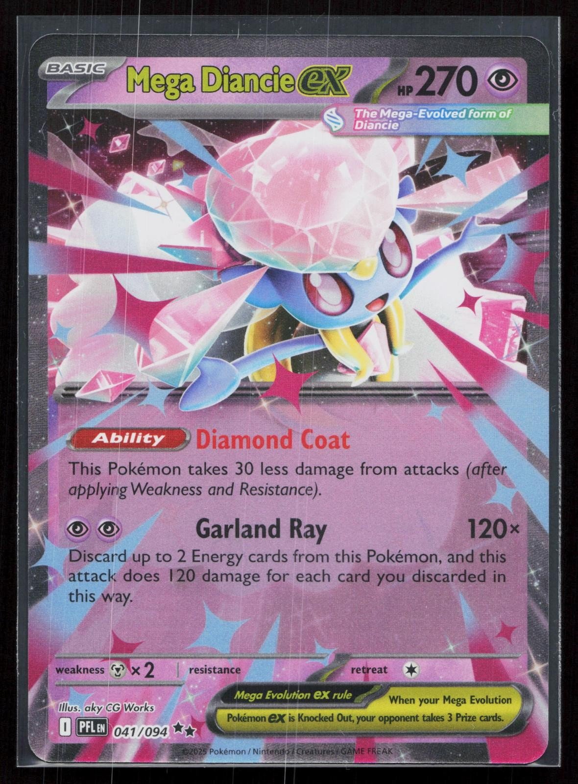 MEGA DIANCIE EX 041/094 PHANTASMAL FLAMES NM - Mastercoins