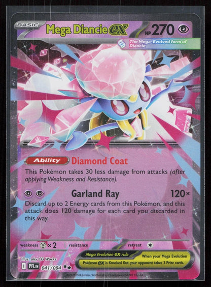 MEGA DIANCIE EX 041/094 PHANTASMAL FLAMES NM - Mastercoins