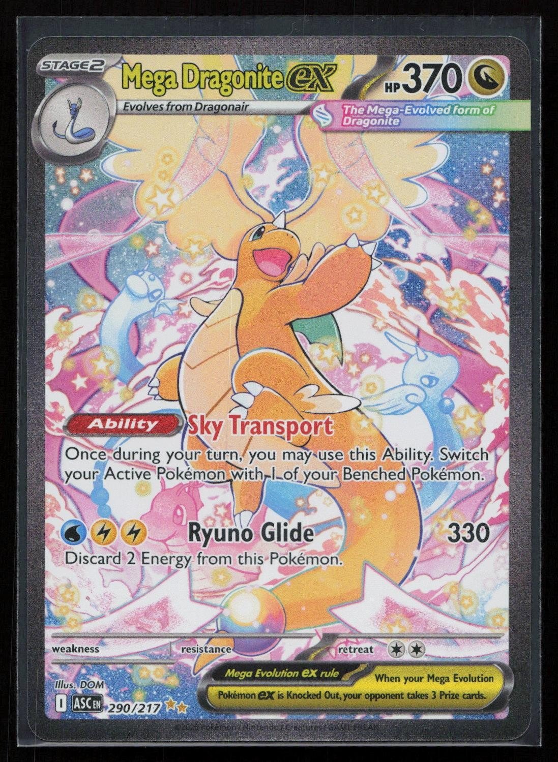 Mega Dragonite ex 290/217 Ascended Heroes Special Illustration Rare NM - Mastercoins