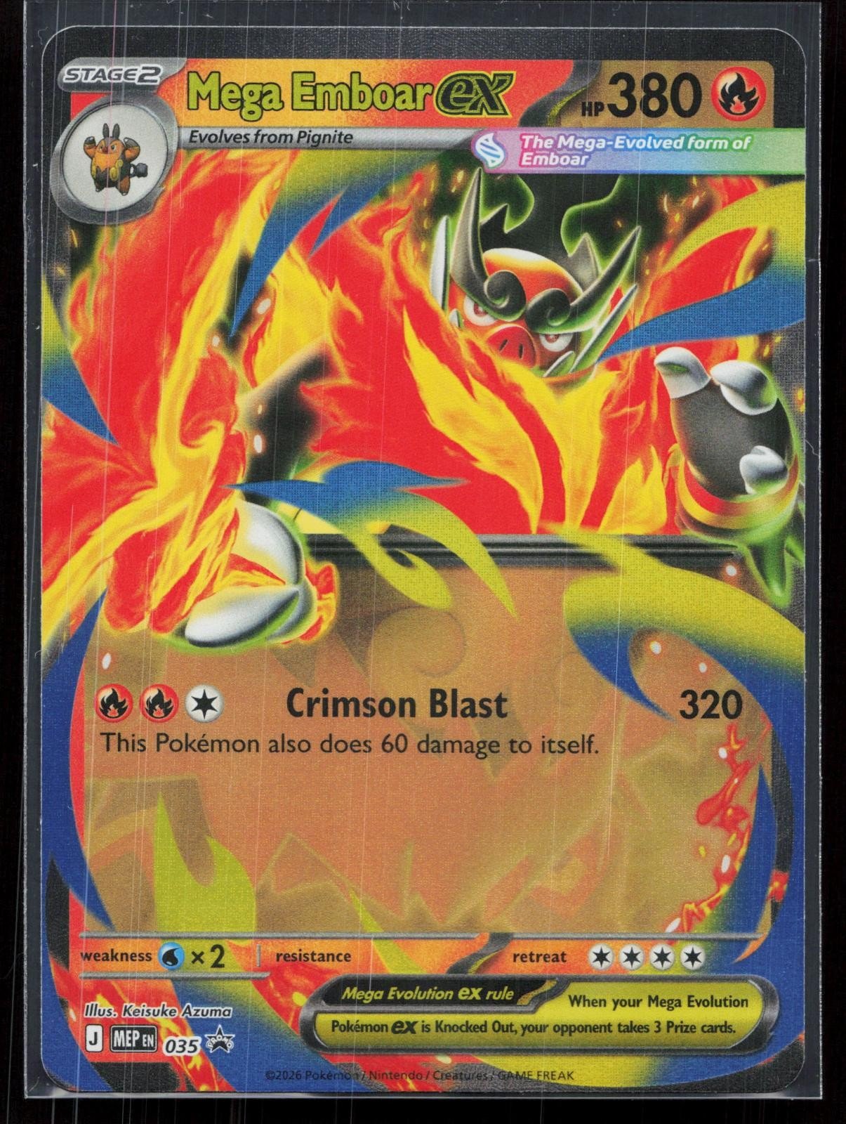 MEGA EMBOAR EX 035 ME: MEGA EVOLUTION PROMO NM - Mastercoins