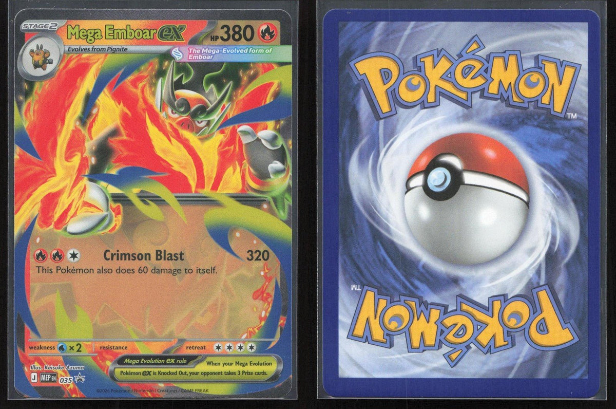 Mega Emboar ex 035 ME: Mega Evolution Promo NM - Mastercoins