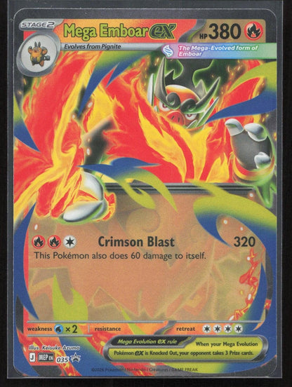 Mega Emboar ex 035 ME: Mega Evolution Promo NM - Mastercoins