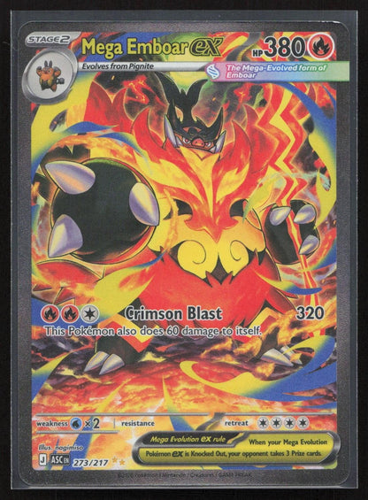 Mega Emboar ex 273/217 Ascended Heroes Special Illustration Rare NM - Mastercoins