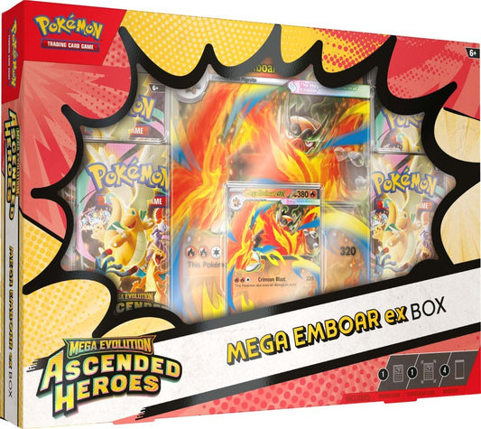 Mega Evolution—Ascended Heroes Mega Meganium, Mega Emboar, Mega Feraligatr ex Box - Mastercoins