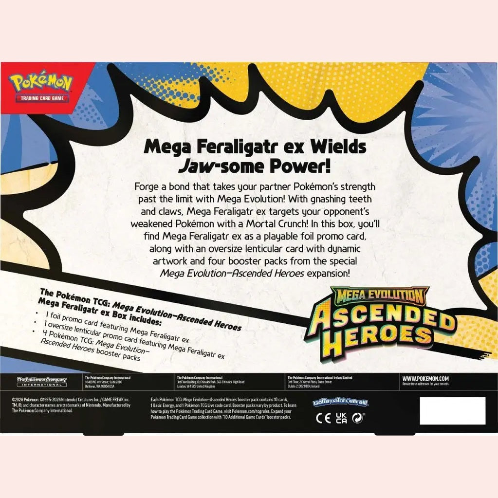 Mega Evolution—Ascended Heroes Mega Meganium, Mega Emboar, Mega Feraligatr ex Box - Mastercoins