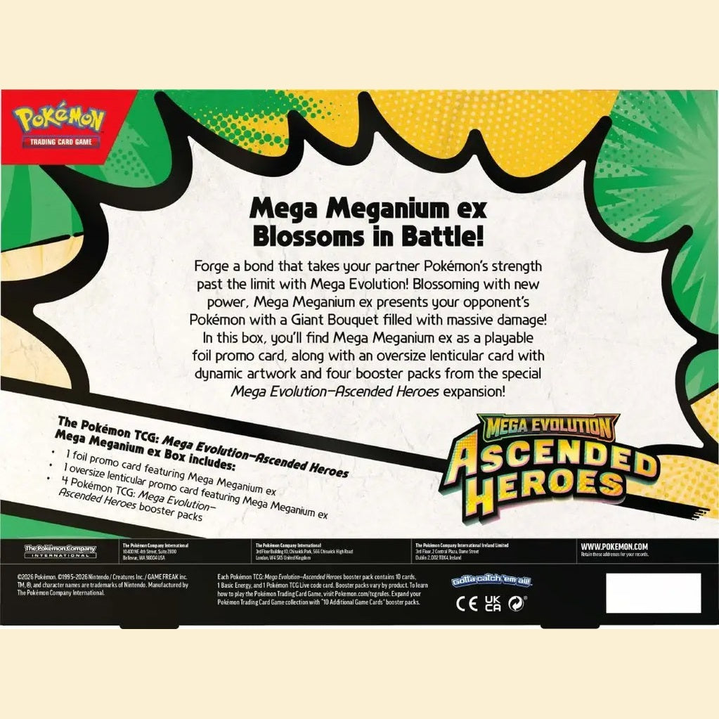 Mega Evolution—Ascended Heroes Mega Meganium, Mega Emboar, Mega Feraligatr ex Box - Mastercoins