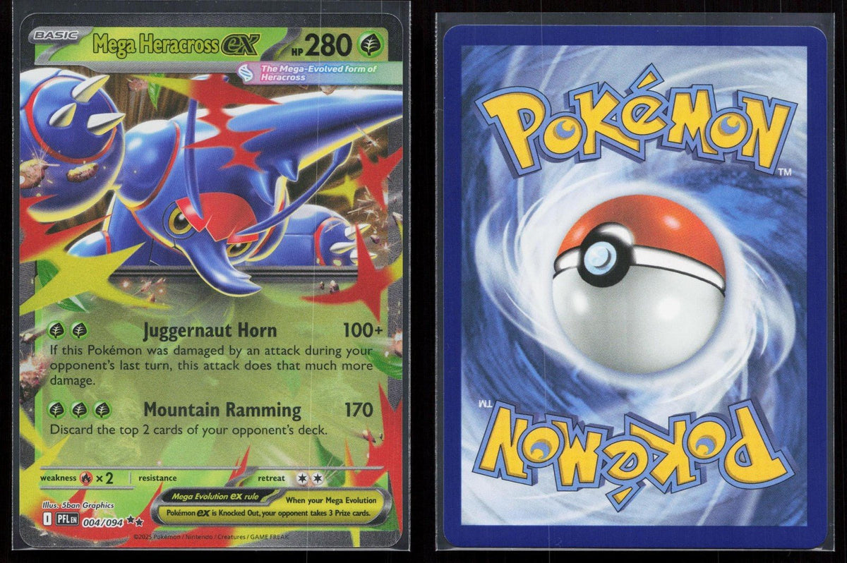 Mega Heracross ex 004/094 Phantasmal Flames NM - Mastercoins