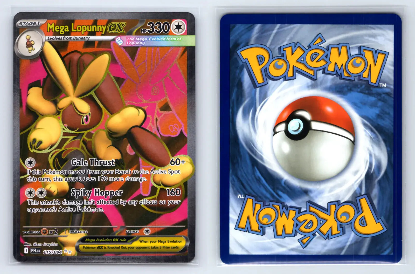 Mega Lopunny ex 115/094 Phantasmal Flames Pokemon Near Mint - Mastercoins