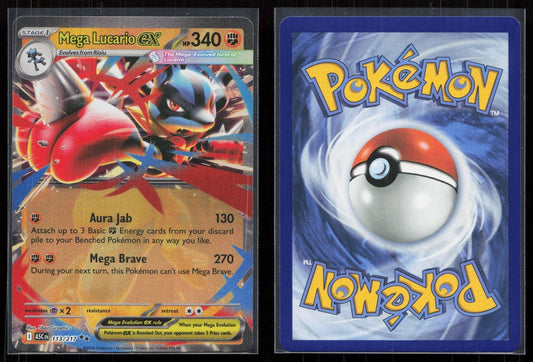 MEGA LUCARIO EX 113/217 ASCENDED HEROES NM - Mastercoins