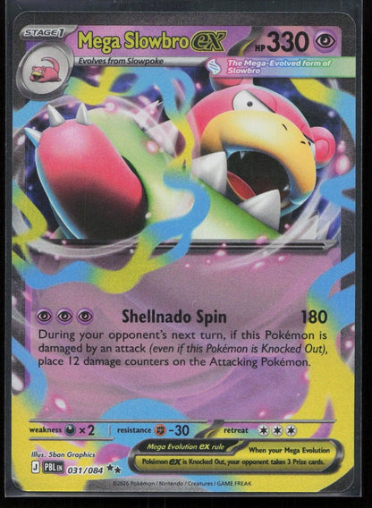 Mega Slowbro ex 031/084 Pitch Black Double Rare NM - Mastercoins