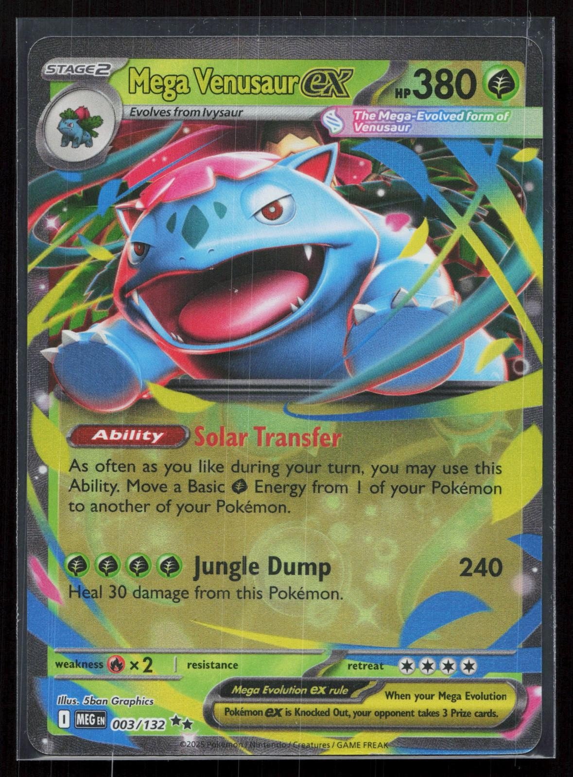 MEGA VENUSAUR EX 003/132 MEGA EVOLUTION NM - Mastercoins