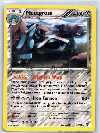 Metagross Reverse Holo 49/98 Ancient Origins Pokemon NM - Mastercoins