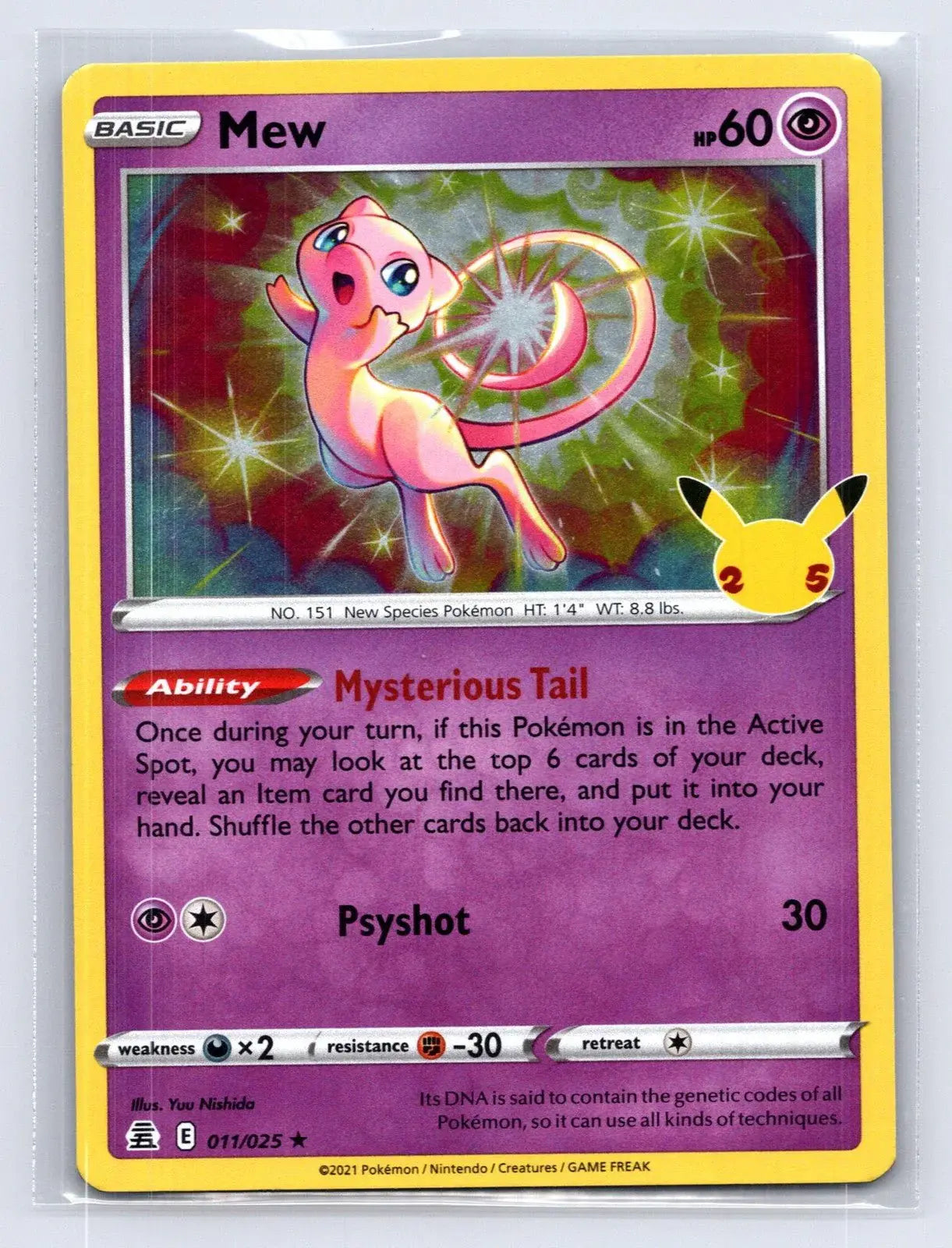 Mew 011/025 25th Celebrations Pokemon NM - Mastercoins