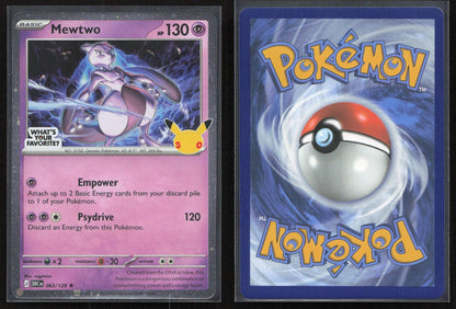 Mewtwo 063/128 30th Promo (What's Your Favorite Stamp) NM - Mastercoins