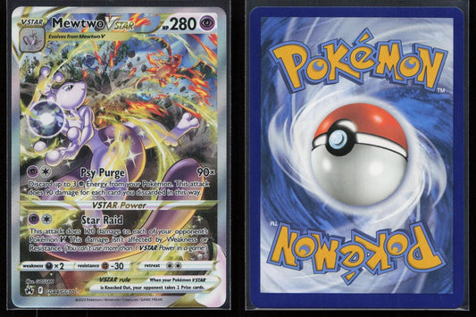 Mewtwo VSTAR GG44/GG70 Crown Zenith Galarian Gallery VSTAR Rare NM - Mastercoins