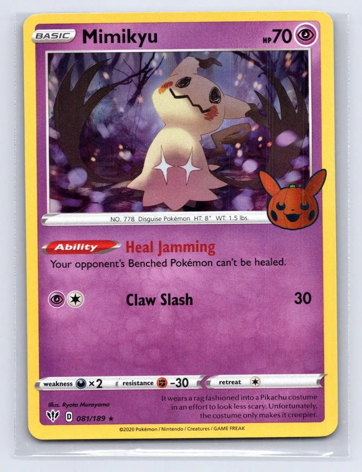 Mimikyu 081/189 Trick or Trade BOOster Bundle Pokemon NM - Mastercoins
