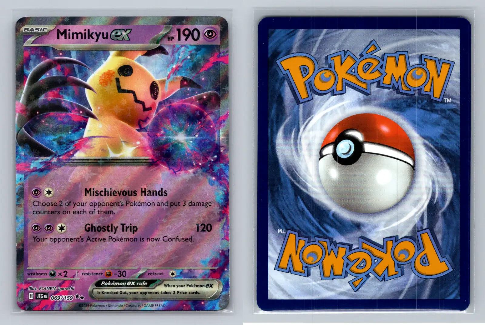 Mimikyu EX - 069/159 - Pokemon TCG - Journey Together - Mastercoins