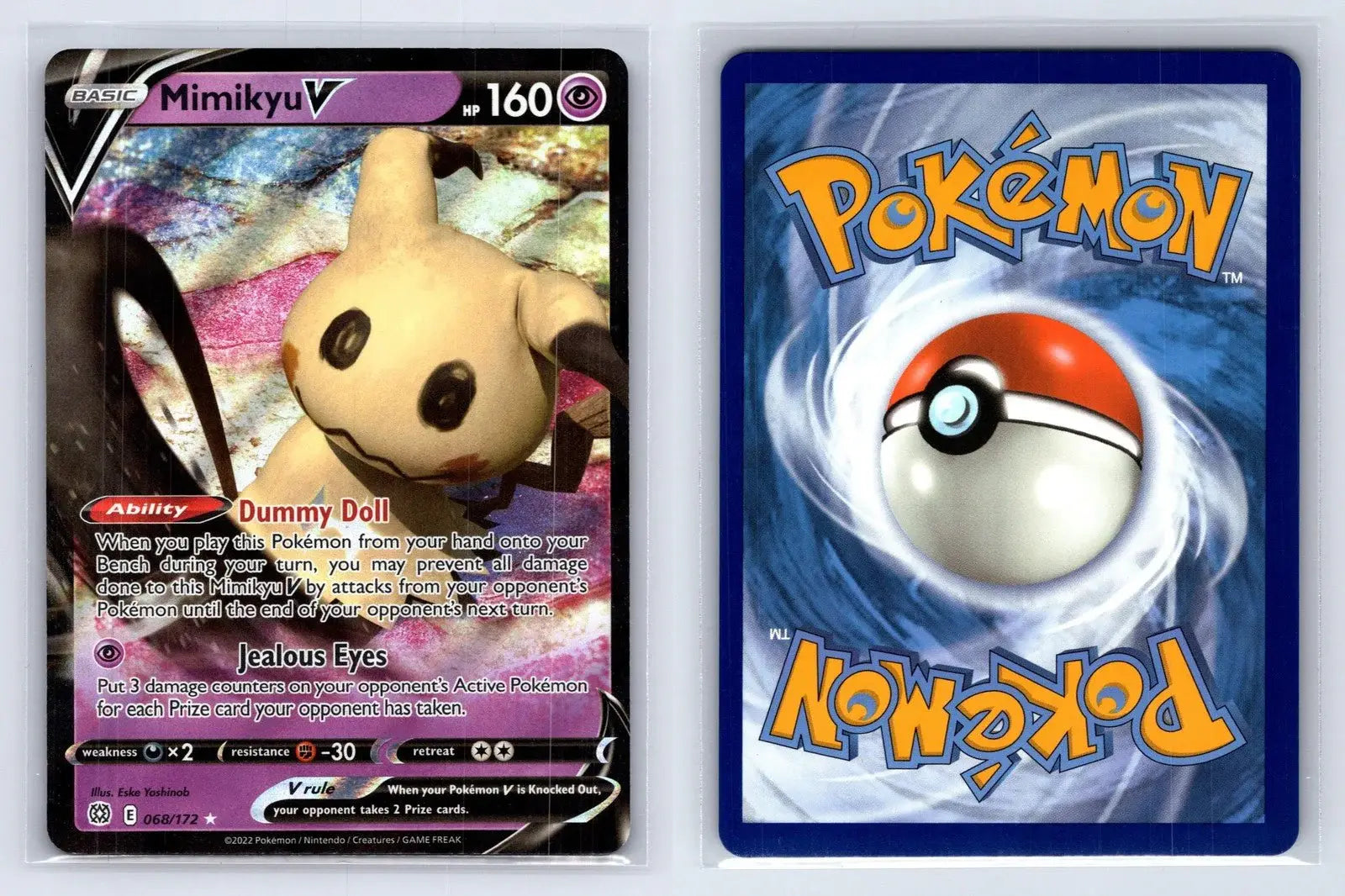 Mimikyu V 068/172 Brilliant Stars Pokemon NM - Mastercoins