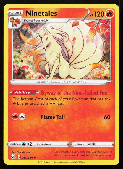 NINETALES 031/264 FUSION STRIKE NM - Mastercoins