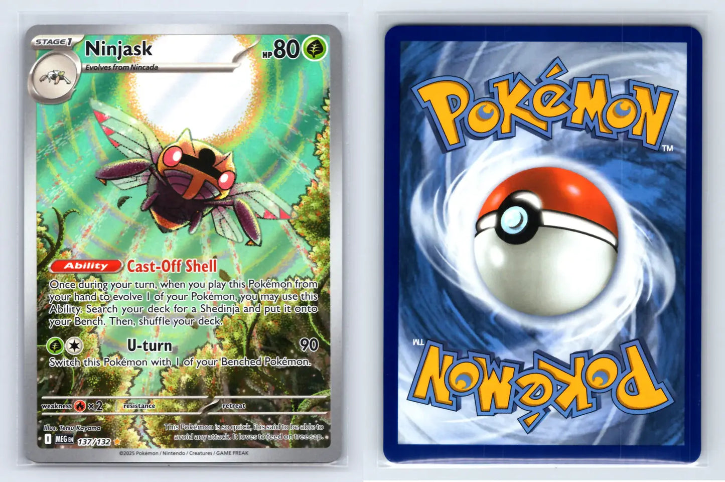 Ninjask 137/132 Illustration Rare Mega Evolution Pokemon Near Mint - Mastercoins