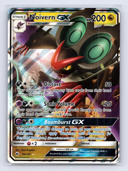 Noivern GX 99/147 Burning Shadows Pokemon NM - Mastercoins