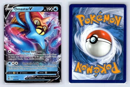 Omastar V 035/195 Silver Tempest Pokemon NM - Mastercoins
