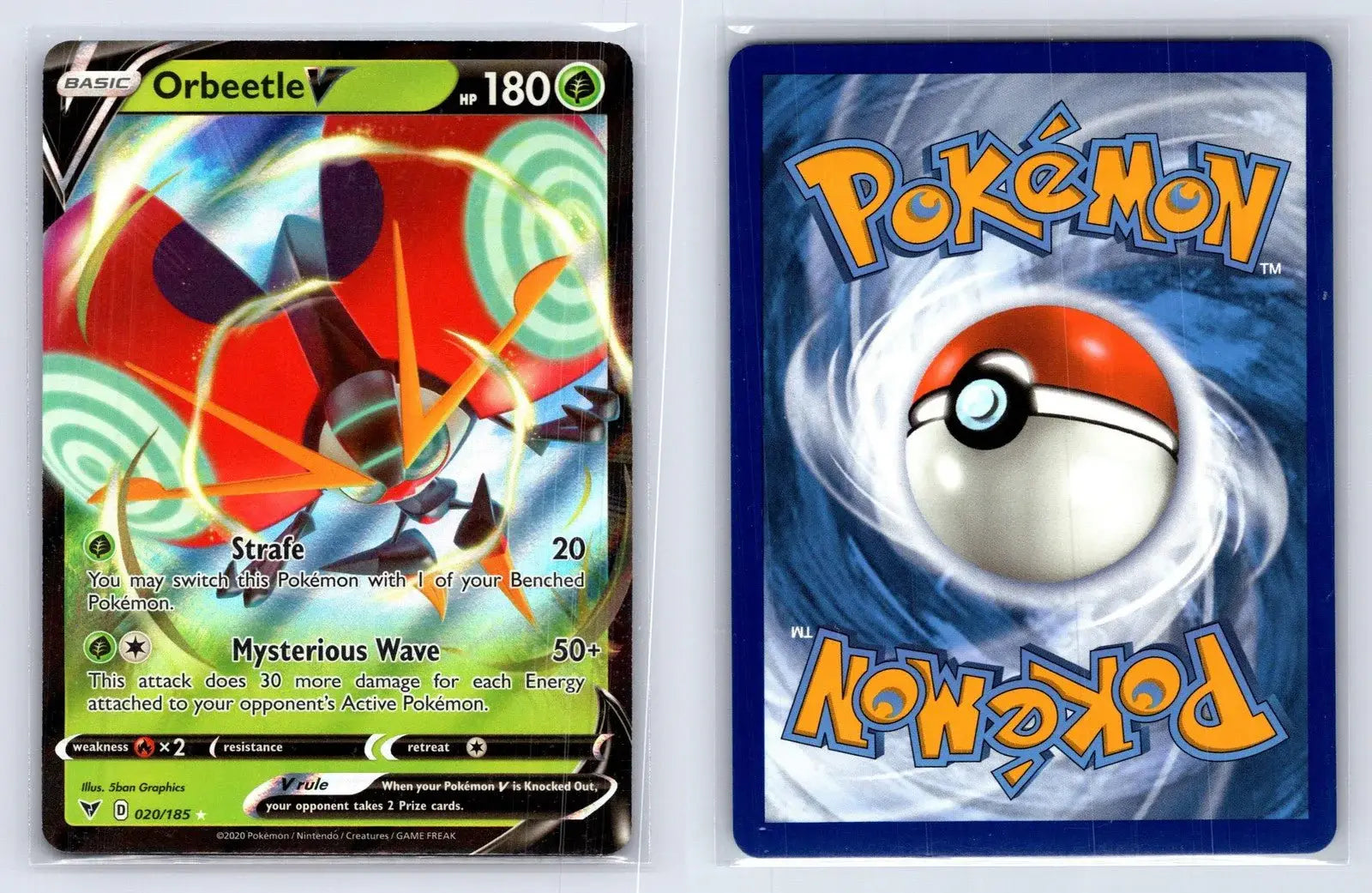 Orbeetle V 020/185 Vivid Voltage Pokemon NM - Mastercoins