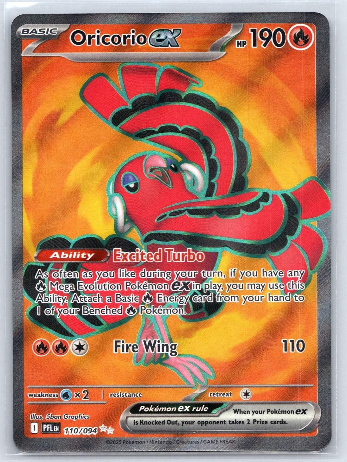 Oricorio ex 110/094 Phantasmal Flames Pokemon NM - Mastercoins