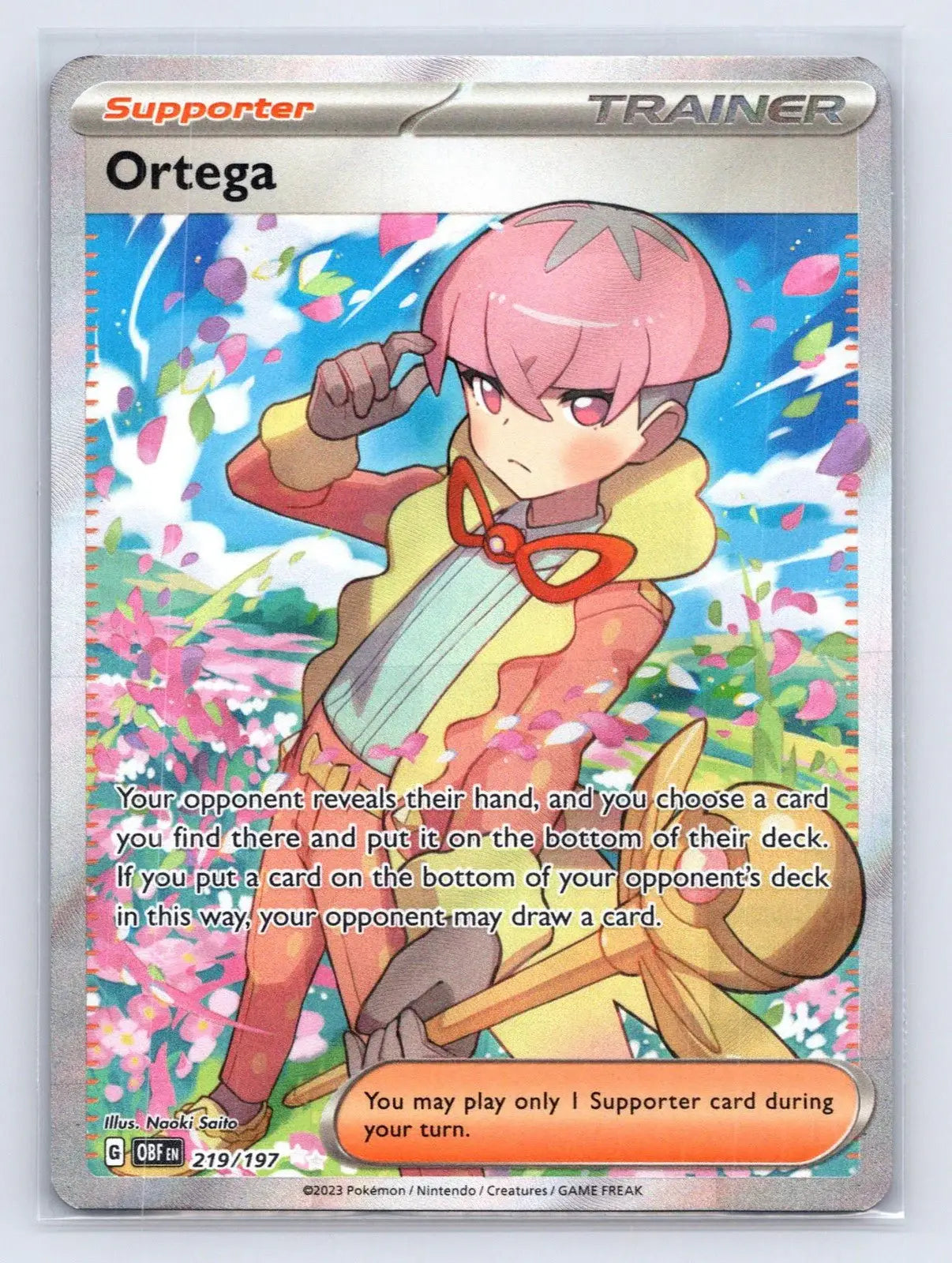 Ortega 219/197 Obsidian Flames Pokemon NM - Mastercoins