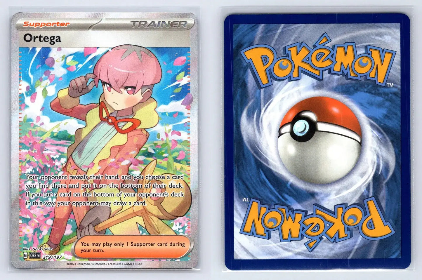 Ortega 219/197 Obsidian Flames Pokemon NM - Mastercoins