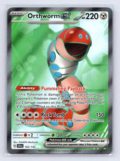 Orthworm ex 162/142 Stellar Crown Pokemon NM - Mastercoins