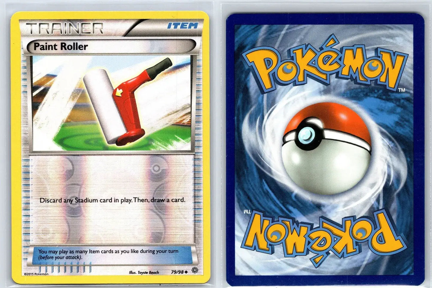 Paint Roller 79/98 Reverse Holo Ancient Origins Pokemon NM - Mastercoins