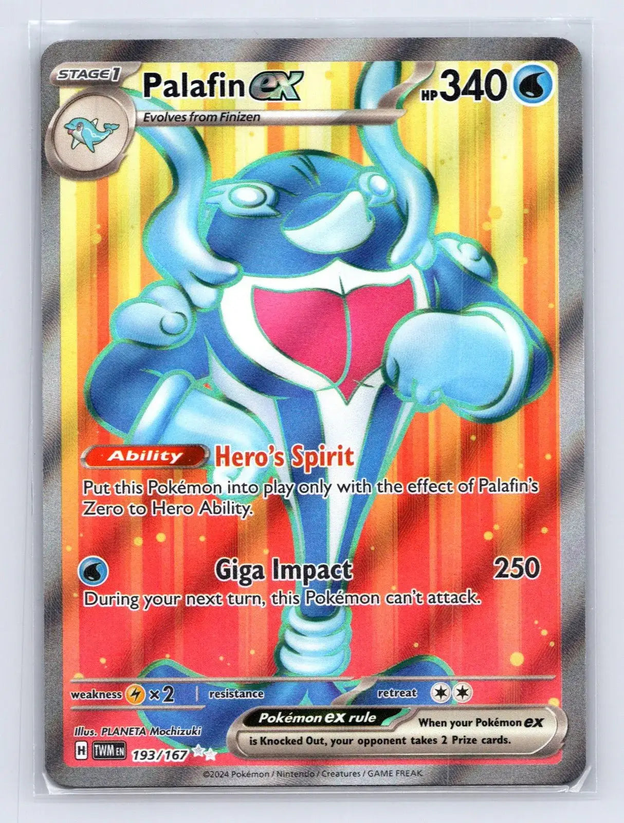 Palafin ex 193/167 Twilight Masquerade Pokemon NM - Mastercoins