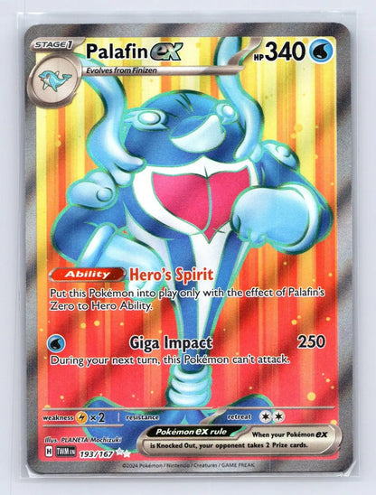 Palafin ex 193/167 Twilight Masquerade Pokemon NM - Mastercoins