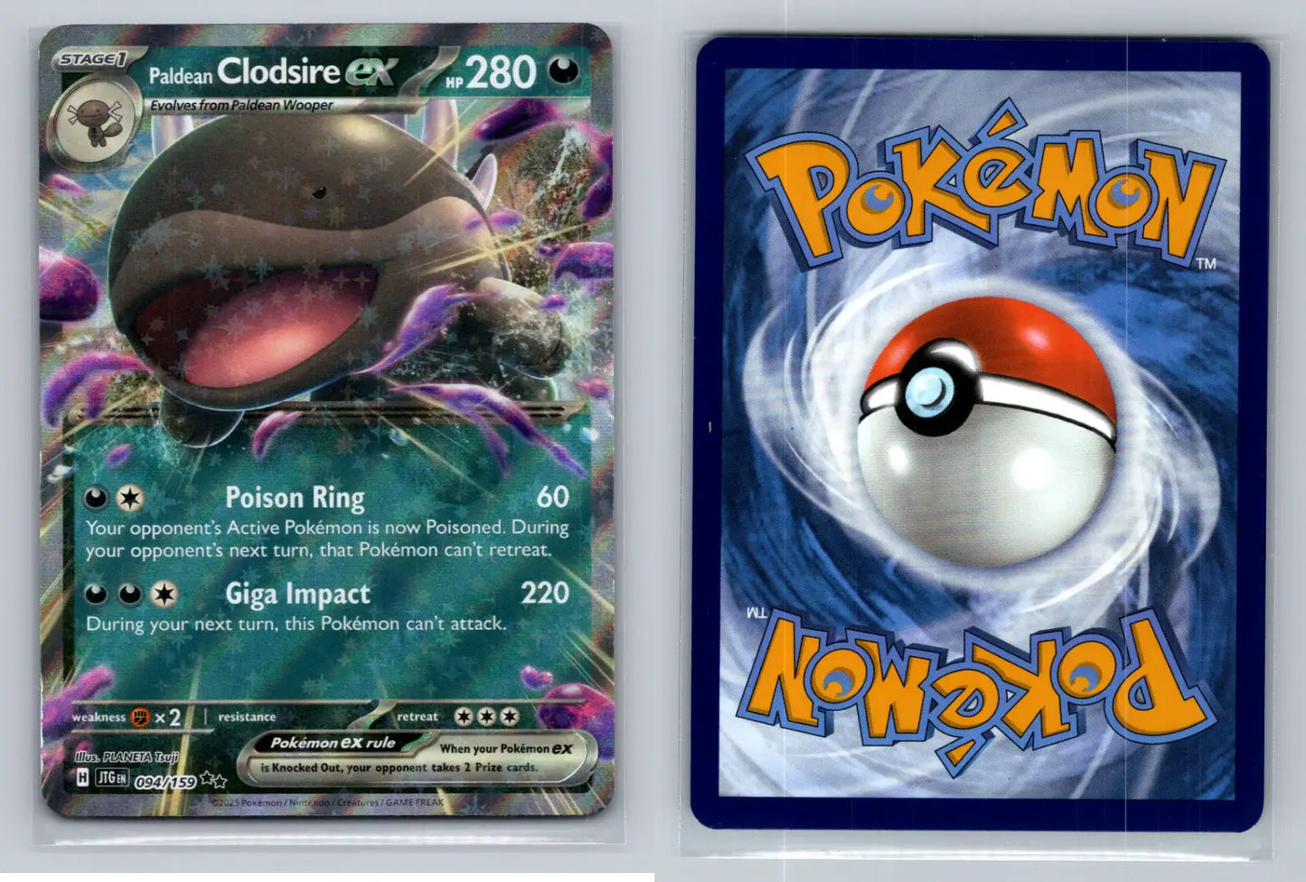Paldean Clodsire ex 094/159 - Double Rare - Journey Together - Mastercoins