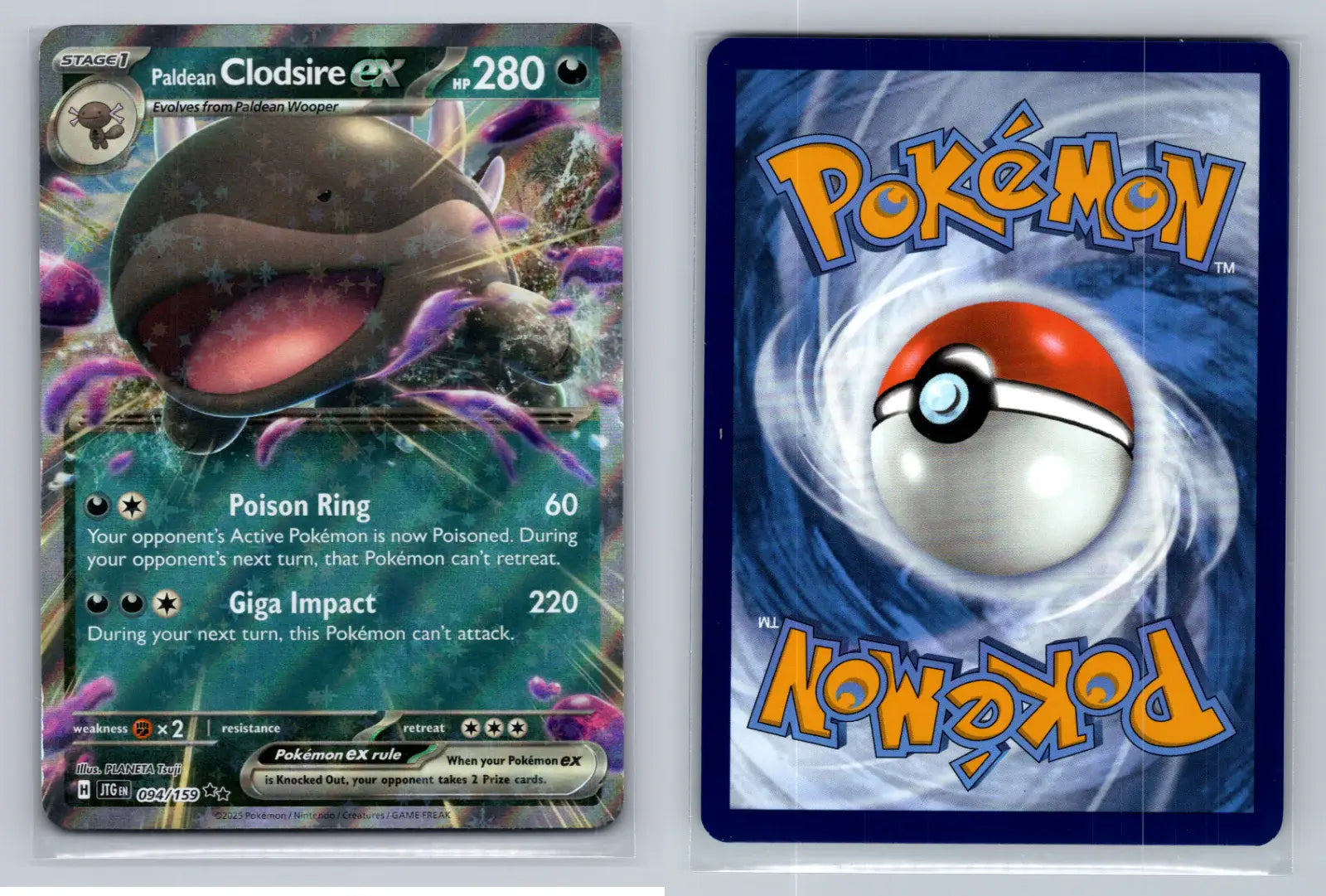 Paldean Clodsire ex 094/159 - Double Rare - Journey Together - Mastercoins