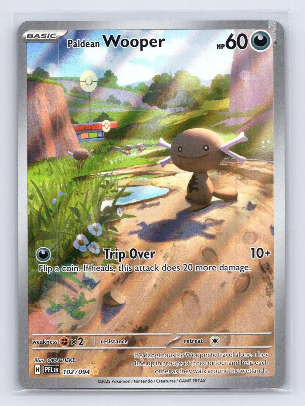 Paldean Wooper 102/094 Phantasmal Flames Pokemon NM - Mastercoins