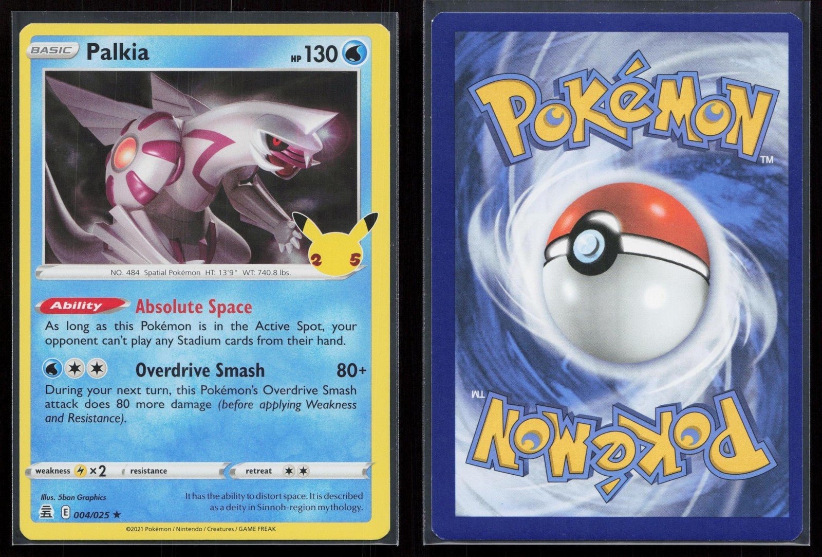 PALKIA 004/025 CELEBRATIONS NM - Mastercoins