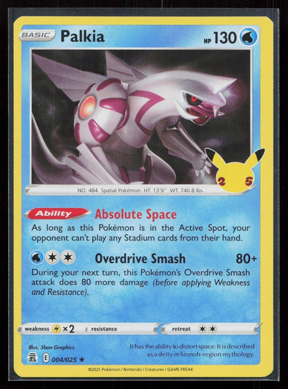 PALKIA 004/025 CELEBRATIONS NM - Mastercoins