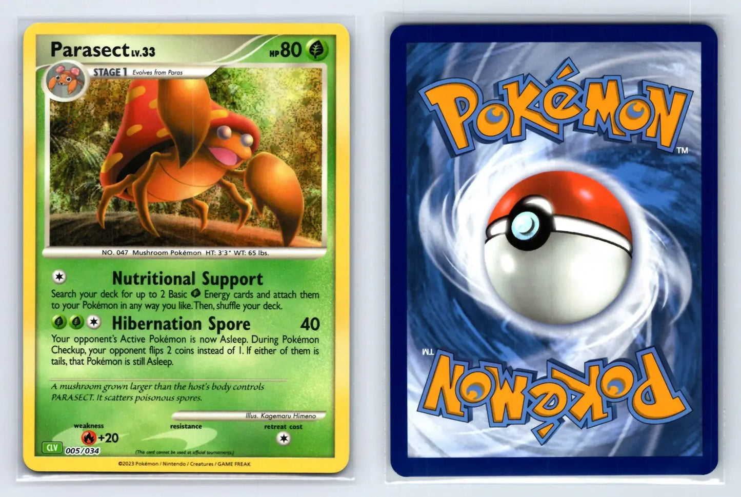 Parasect 005/034 TCG Classic Venusaur Pokemon Near Mint - Mastercoins