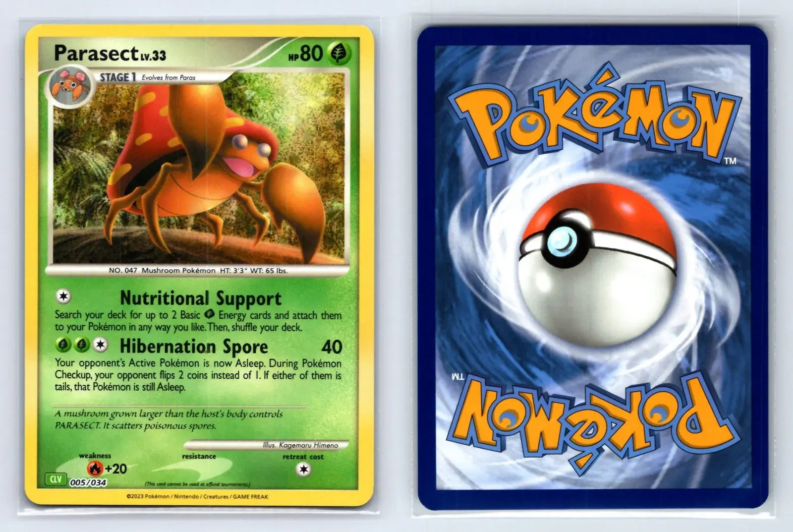 Parasect 005/034 TCG Classic Venusaur Pokemon Near Mint - Mastercoins